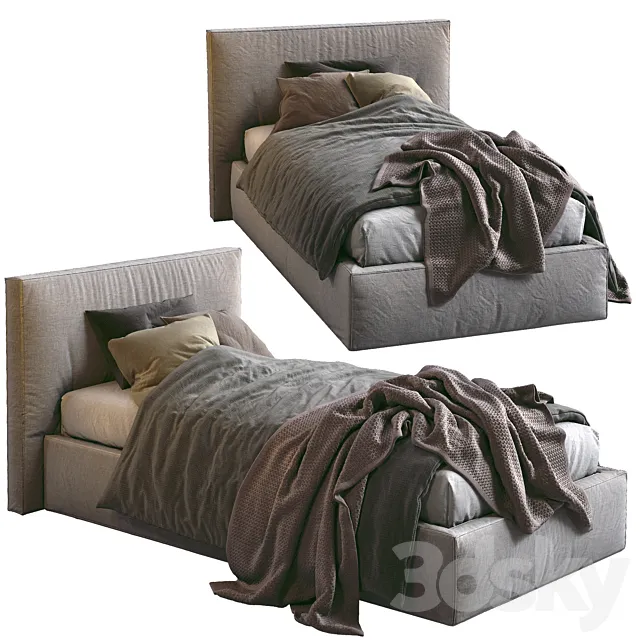 Flexteam Single Bed MILLER 3ds Max