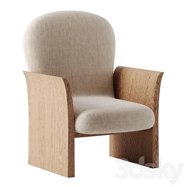 FLIRTING (LOW BACK) Armchair by Pierre Yovanovitch 3ds Max