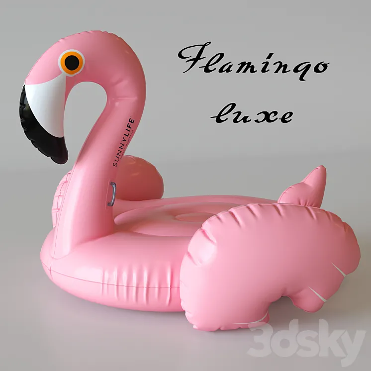 Float inflatable – Flamingo luxe 3DS Max