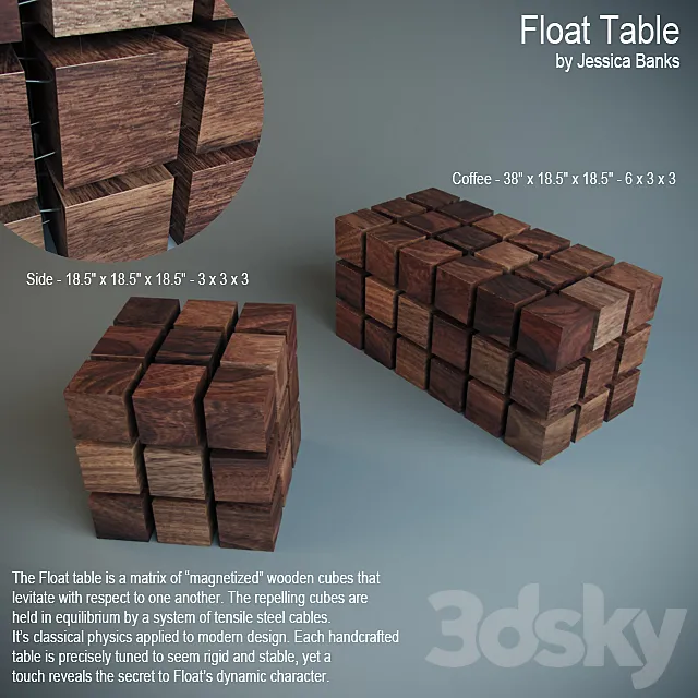 Float Table 3DS Max Model