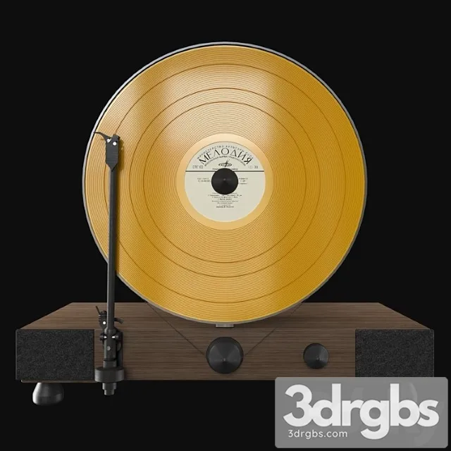 Floating record vertical turntable