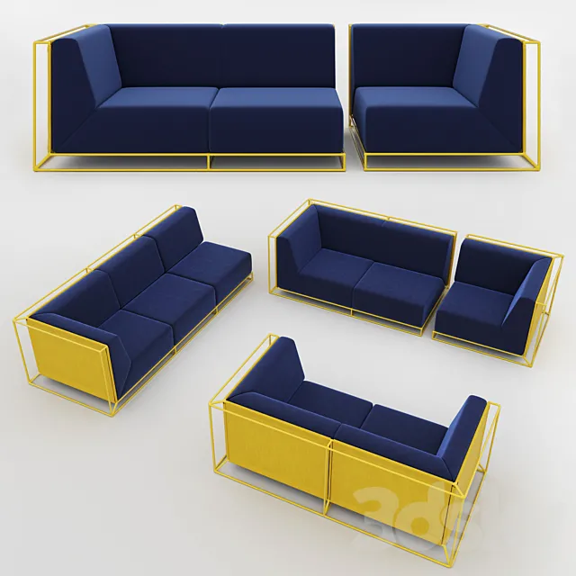 floating sofa 3ds Max