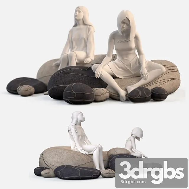 Floor cushions stones №2 (smarin factory) 2 3dsmax Download