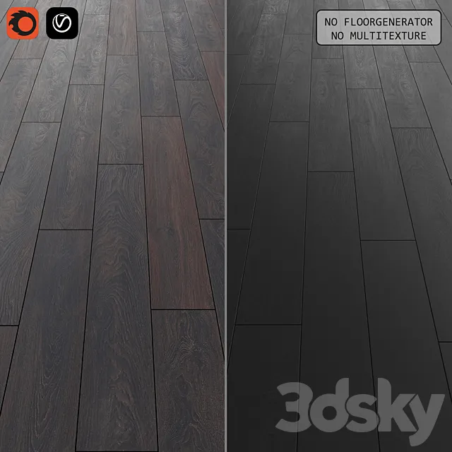 Floor laminate set 2 3DS Max Model