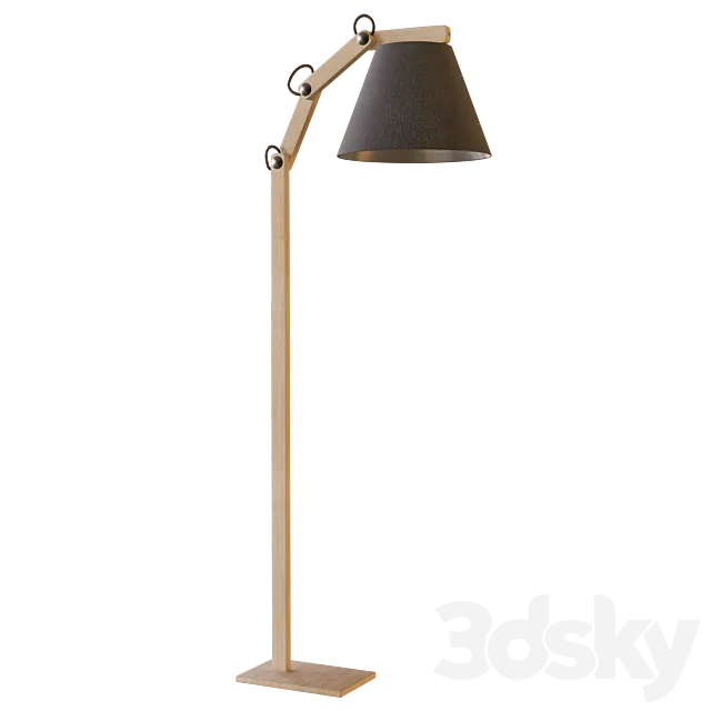 Floor lamp 22719 Joga Black Alfa 3DS Max Model