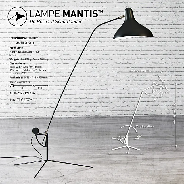 floor lamp 3DSMax File