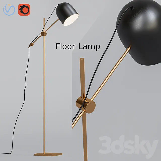 Floor lamp 3DSMax File
