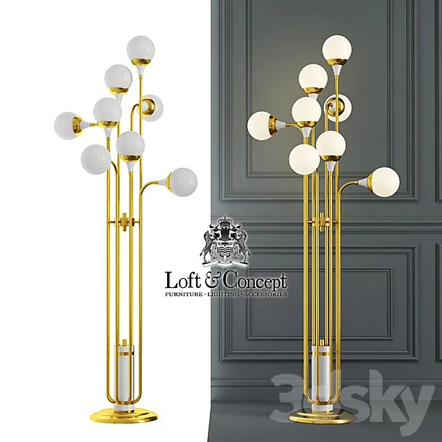 Floor lamp Delightfull Stamen 3DS Max Model