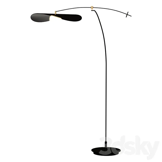 Floor lamp Designer floor lamp Myrna Mobile by L&G Studio 3ds Max