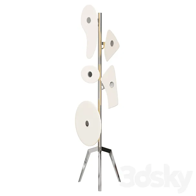 Floor lamp Designer floor lamp Orbital Terra by Foscarini (white) 3DS Max Model