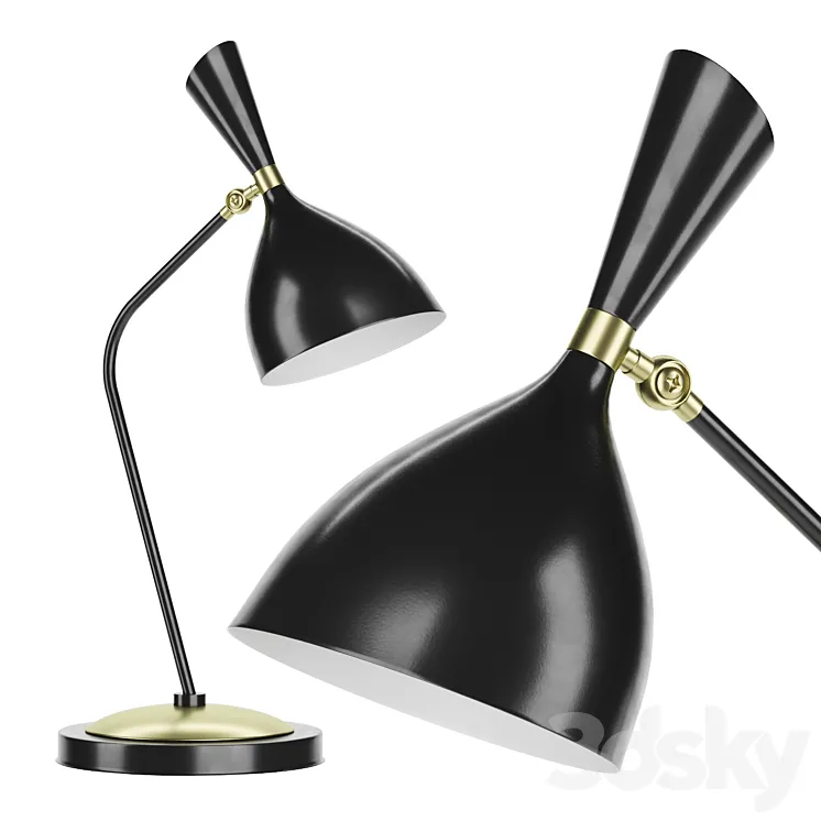 Floor lamp Duke black 43.483 Loft-Concept 3DS Max Model