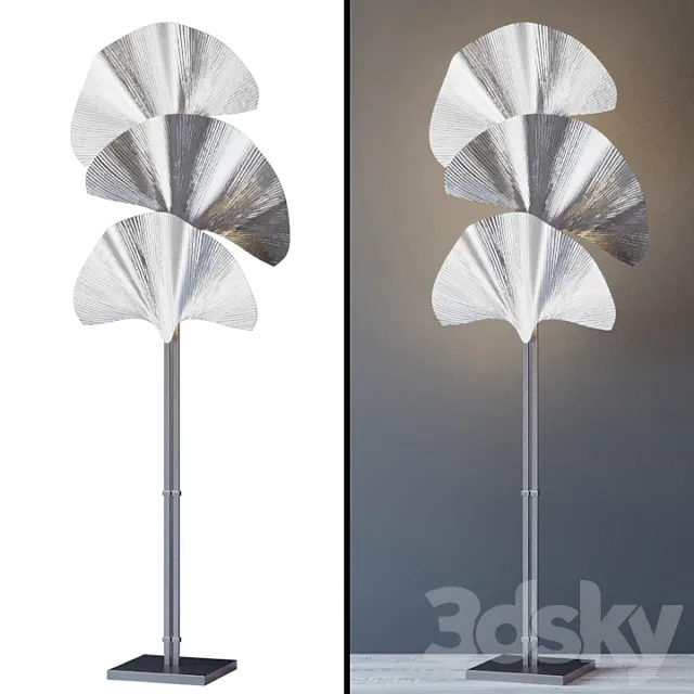 Floor Lamp Floor Lamp Las Palmas Silver 3ds Max