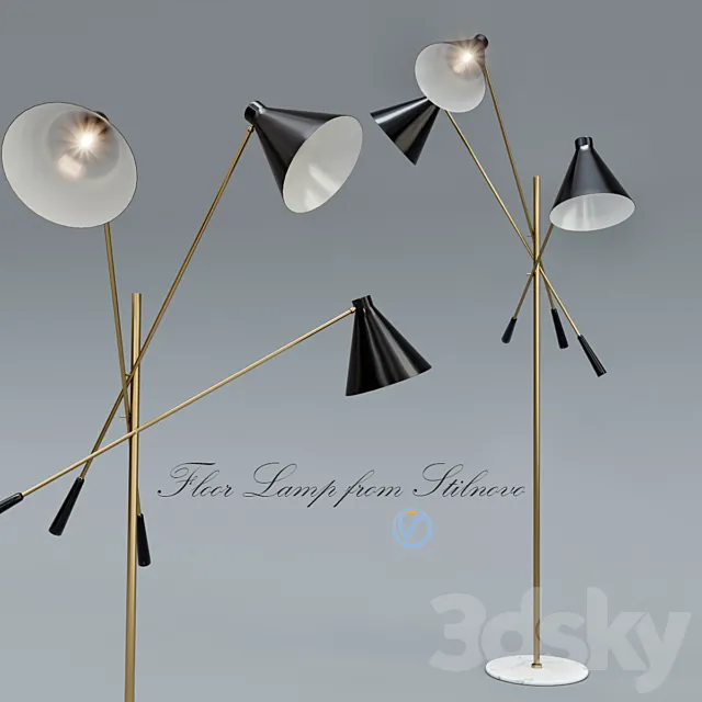 Floor Lamp from Stilnovo 3DS Max Model