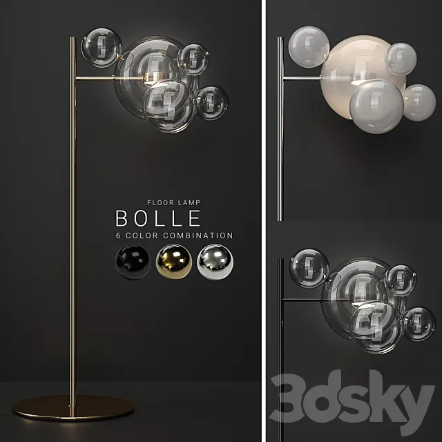 Floor lamp Giopato & Coombes Bolle 6 bubbles 3DSMax File