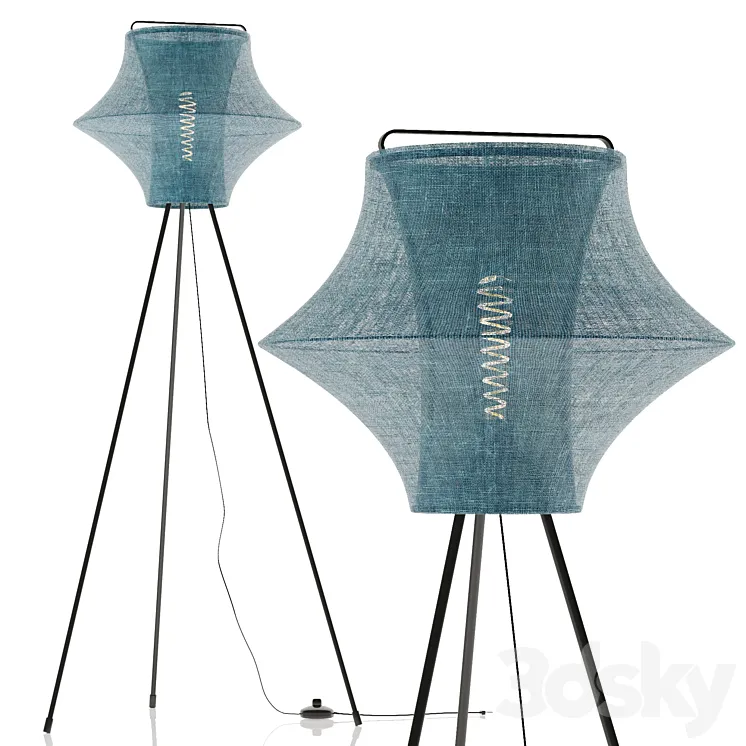 Floor lamp IKEA FYXNAS 3DS Max