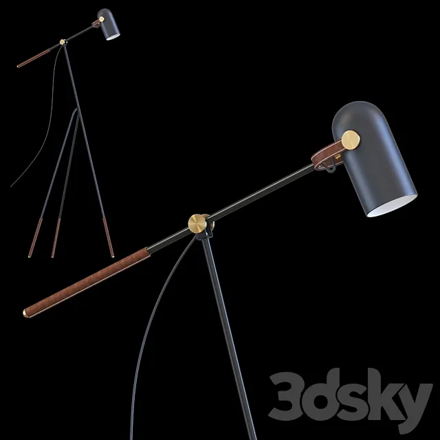 Floor lamp Lampatron BULLET 3DS Max Model