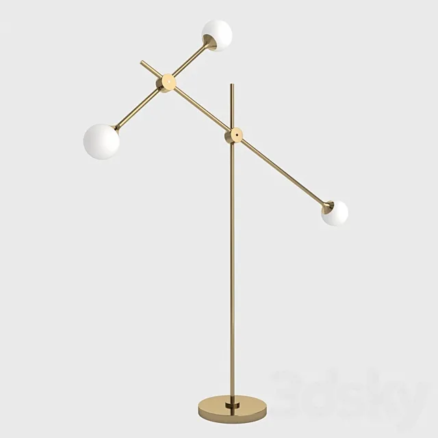 Floor lamp lampatron tilt 3ds Max