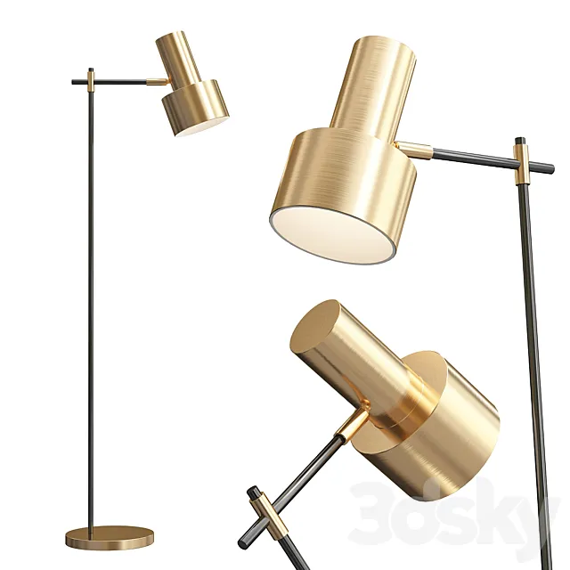 Floor lamp Margarita Brass Floor Lamp 3DSMax File