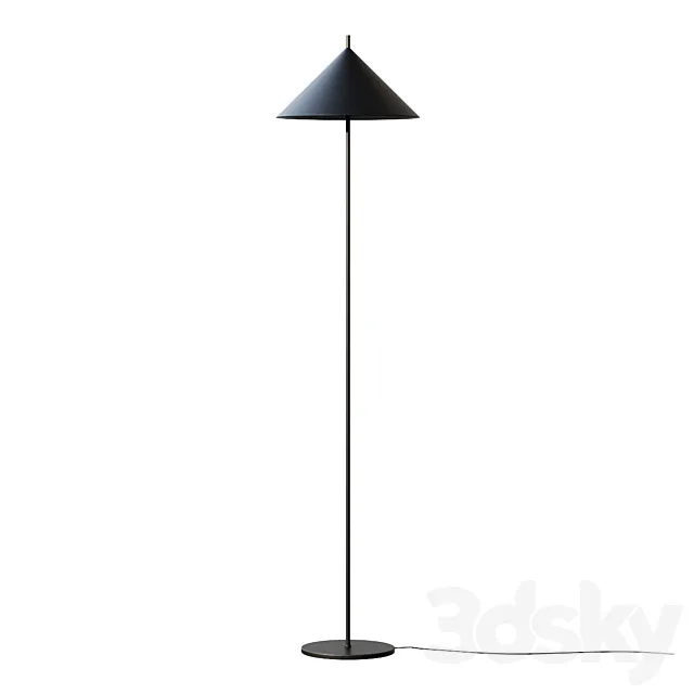 Floor lamp Minimal Black Metal Floor Lamp 3ds Max