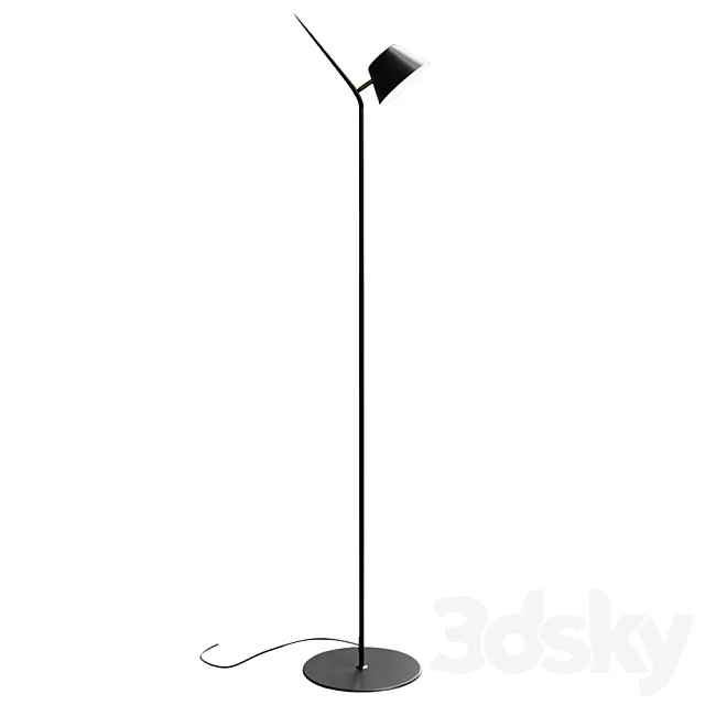 Floor lamp Mysti black 3ds Max
