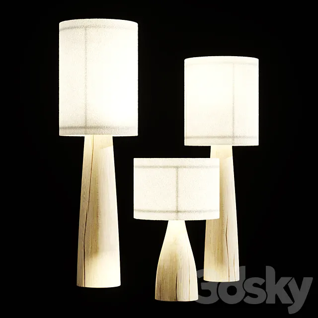 Floor lamp Oak lamp FL4 Bengra 3ds Max