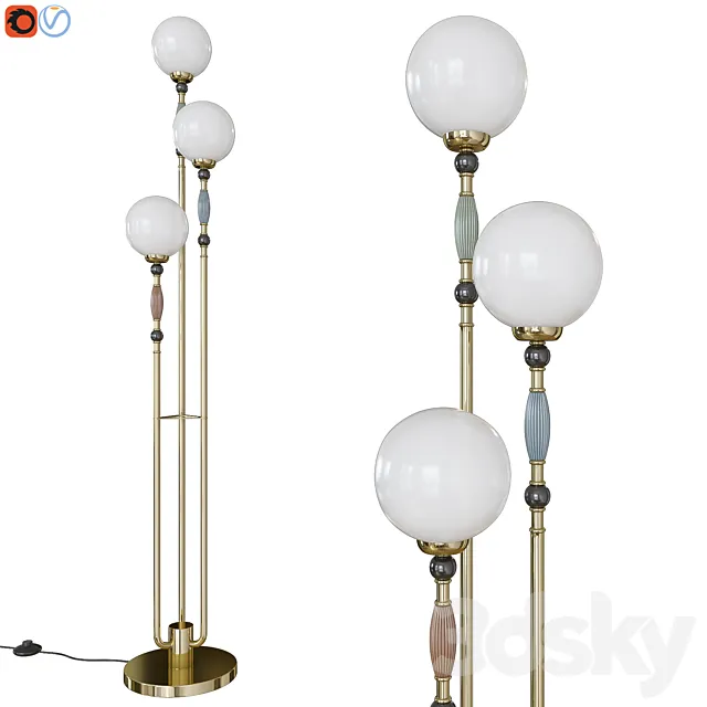 Floor lamp Odeon Light 5405_3F PALLE 3ds Max