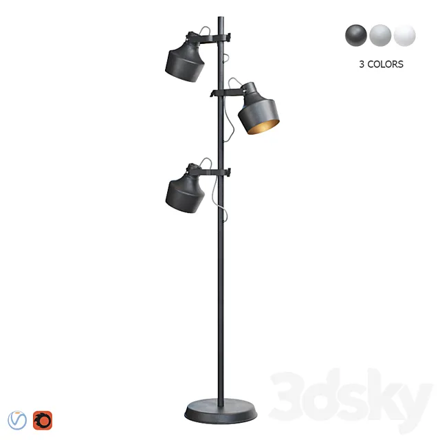 Floor lamp Odeon Light Osta 4082 _ 3F 4083 _ 3F 4084 _ 3F 3ds Max