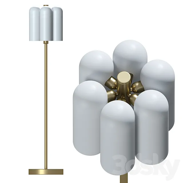 Floor lamp Odyssey 6 by Schwung Home 3ds Max