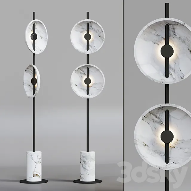 Floor lamp Rakumba Lighting Mito floor lamp 3DS Max Model