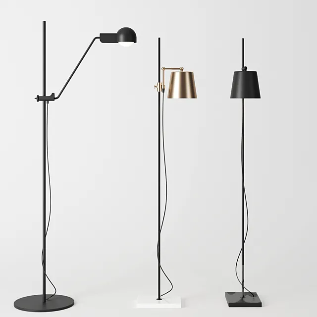 Floor lamps by karakter copenhagen 3ds Max