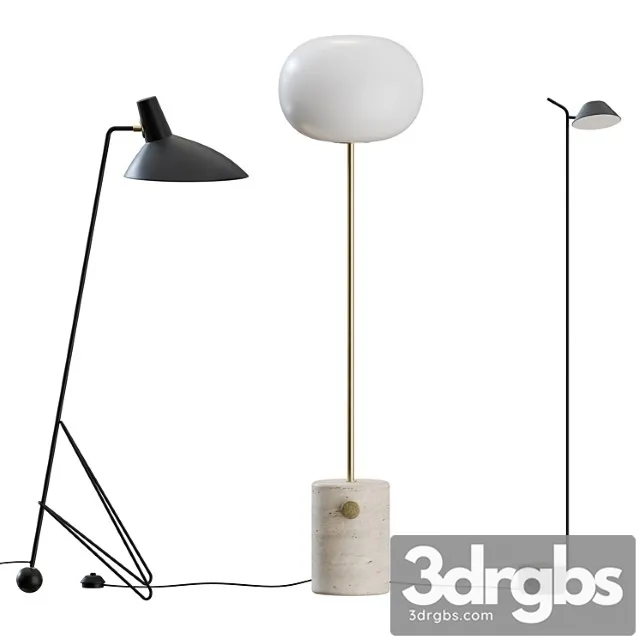 Floor lamps set 02 3dsmax Download