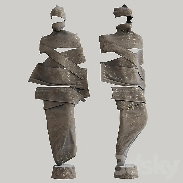 Floor sculpture Vargov Design – Mummy 3DSMax File