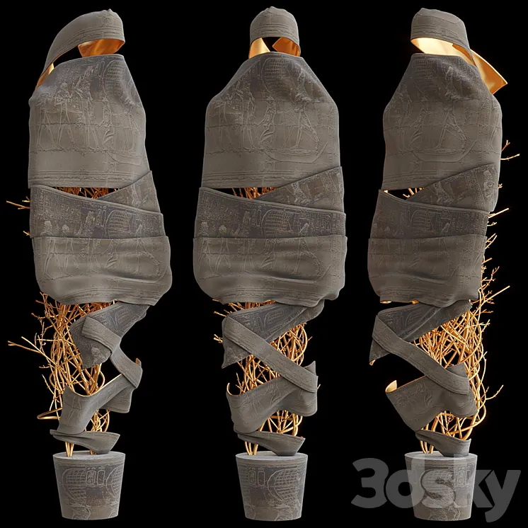 Floor sculpture Vargov Design – Mummy 3DS Max Model
