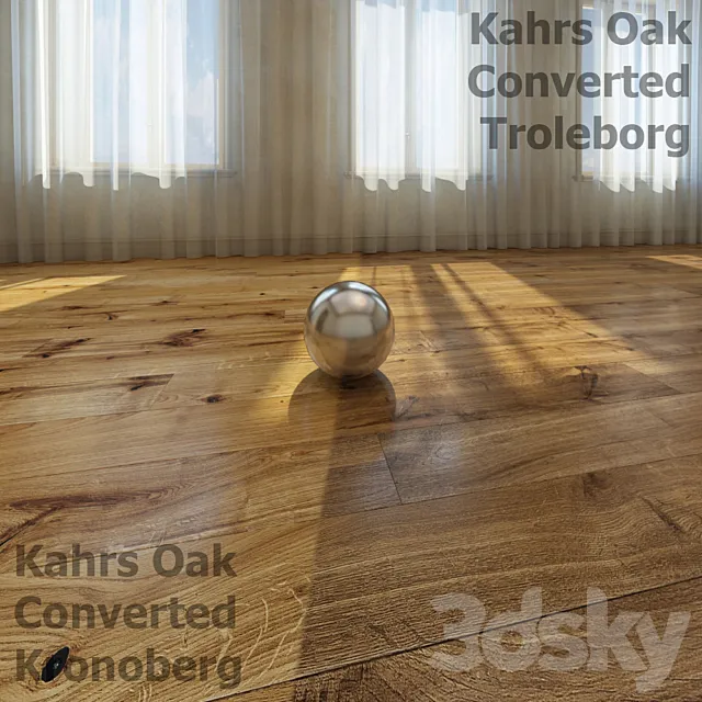 Flooring Kahrs Oak Converted Kronoberg (Kronoberg) Parquet board Kahrs Old Oak Troleborg (Trollaborg) 3DSMax File