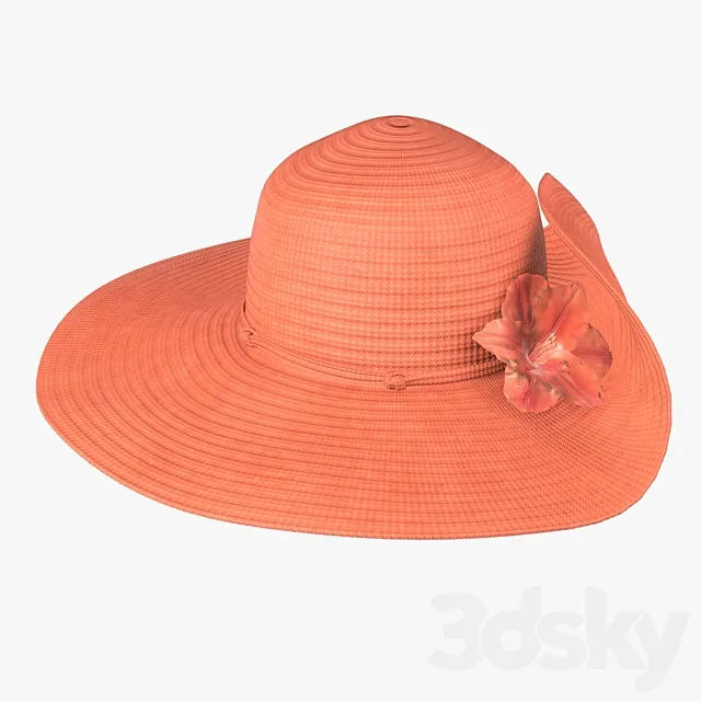 Floppy summer female woman hat 02 3DS Max Model