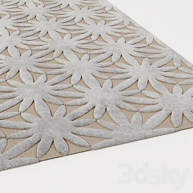 floral carpet-1 3DSMax File