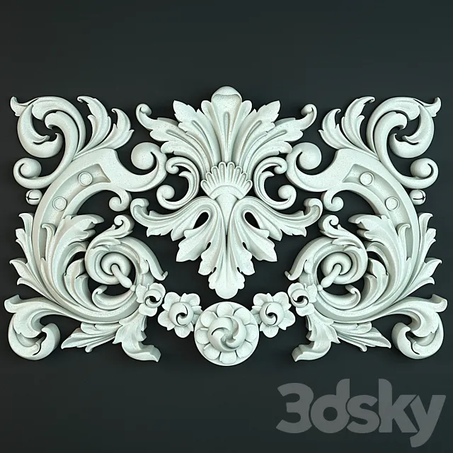 Floral Ornament 3DS Max Model