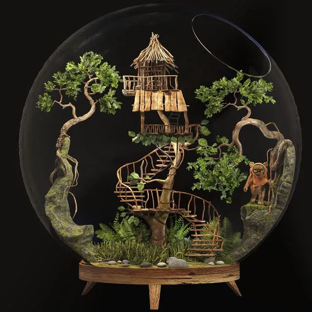 Florarium (round) 3dsMax Model