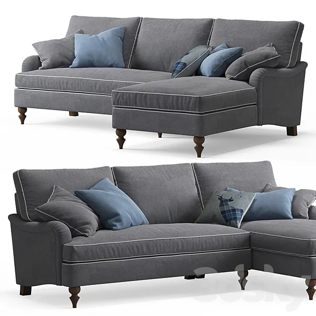 Florence Corner Sofa with Chaise 3ds Max