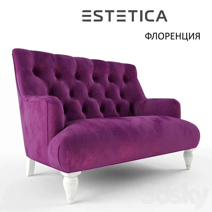 Florence Sofa Factory Aesthetics 3DS Max