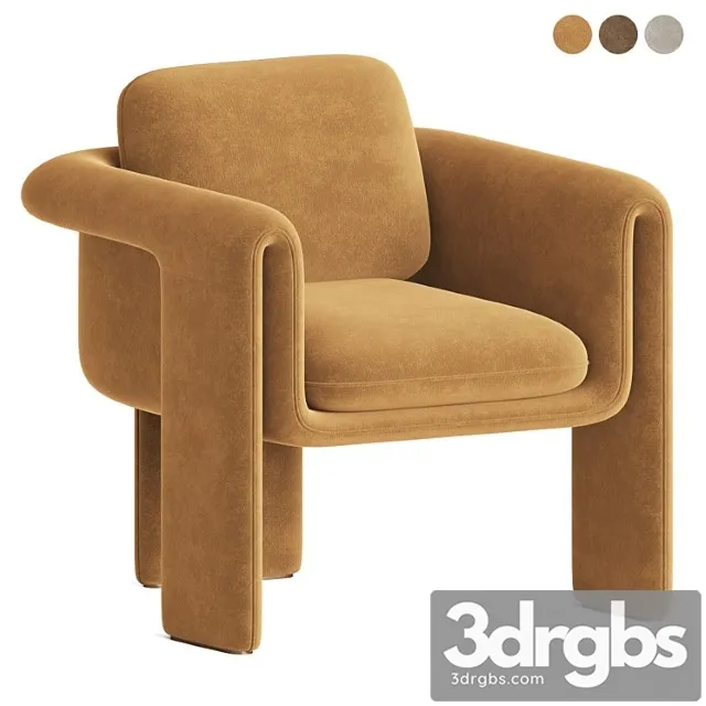 Floria velvet armchair 3dsmax Download