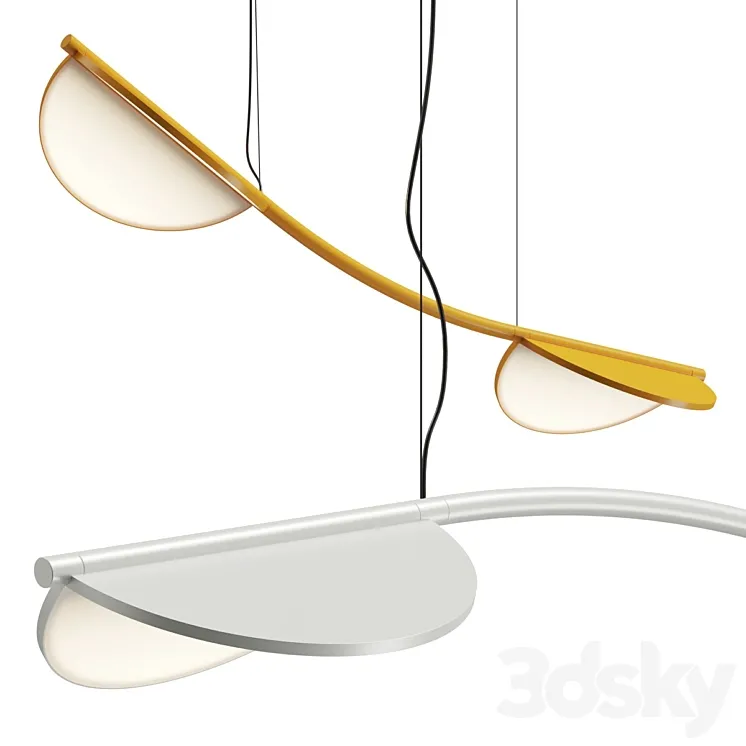 Flos Almendra Arch S2 Pendant Lamp 3DS Max Model
