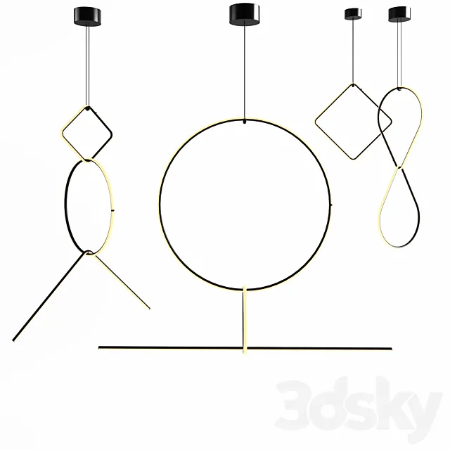 Flos arrangements 3ds Max