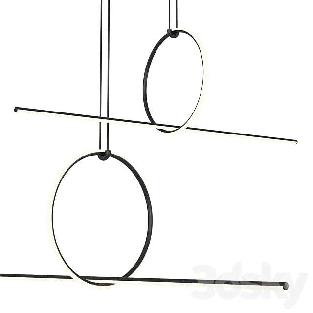 Flos Arrangements Compositie 5 hanglamp 3ds Max