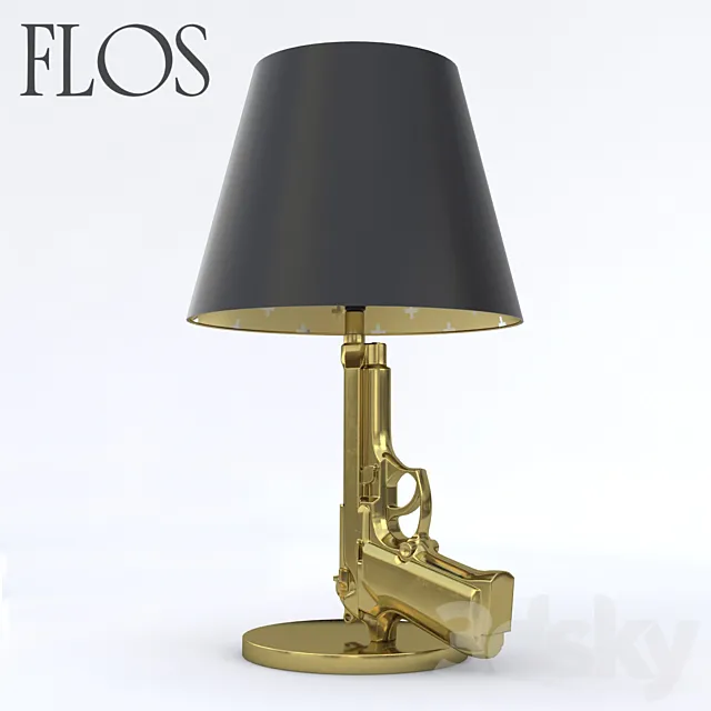 FLOS BEDSIDE GUN LAMP 3DS Max Model