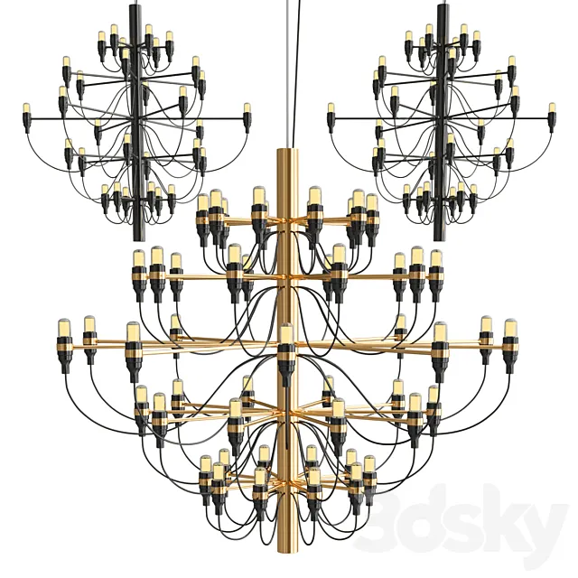 Flos chandelier 3ds Max