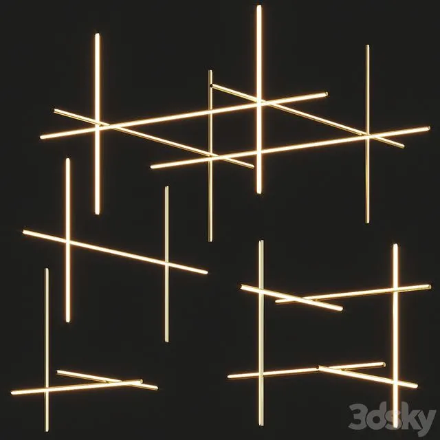 Flos Coordinates Pendant Lamps Full Complication 3dsMax Model