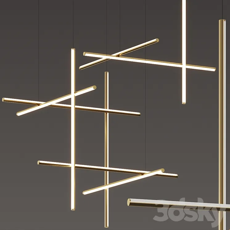 Flos Coordinates S1 and S3 Pendant Lamps 3DS Max