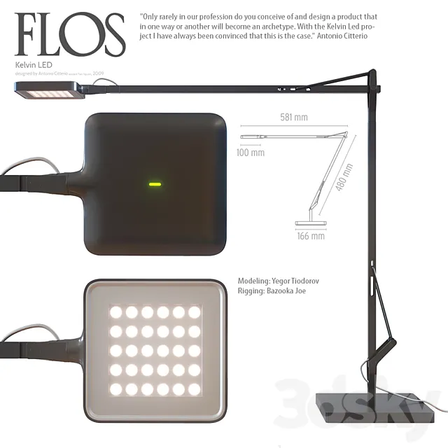 Flos Kelvin LED 3DS Max Model