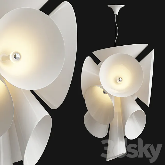 Flos nebula pendant light 3ds Max